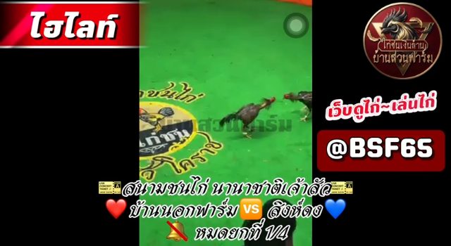 คลิปไฟต์ล่าสุด ( รายการ WCF 3 เวที นานาชาติเจ้าสัว ) เจ้าเขี้ยวเงิน ซุ้ม บ้านนอกฟาร์ม